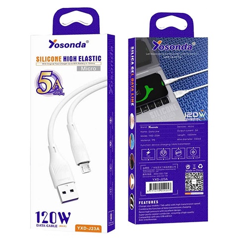 کابل شارژ YOSONDA YXD-J23 MICRO