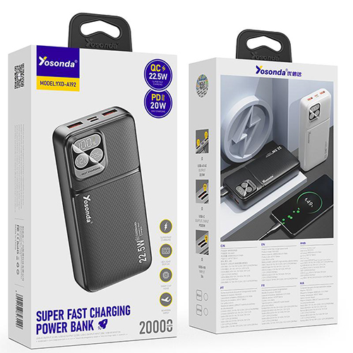 پاوربانک Yosonda A192 20000MAH 22.5W - Image 2