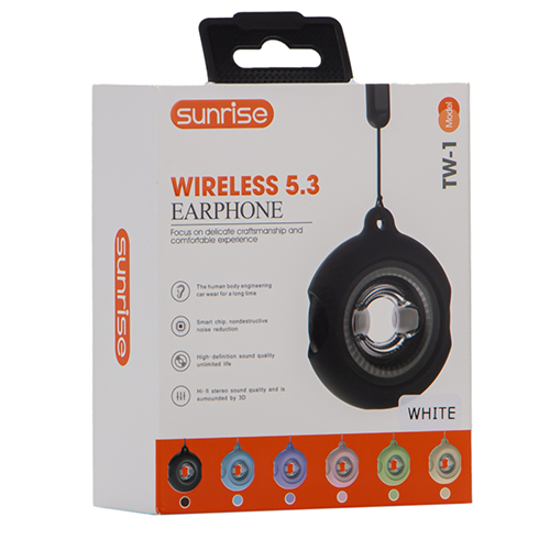 هندزفری بلوتوثی سانرایز مدل TW-1 بلوتوث نسخه 5.3 با طراحی خاص به همراه بند - Image 2