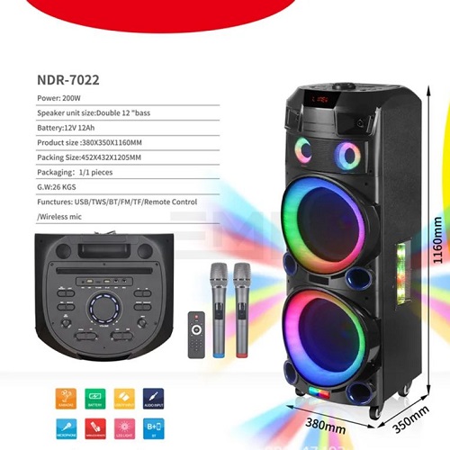 اسپیکر بلوتوثی NDR 7022 - Image 3