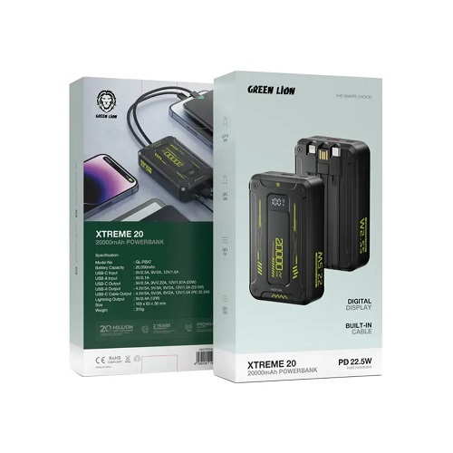 پاوربانک Green Lion Xtreme 20 PD 22.5W - Image 2