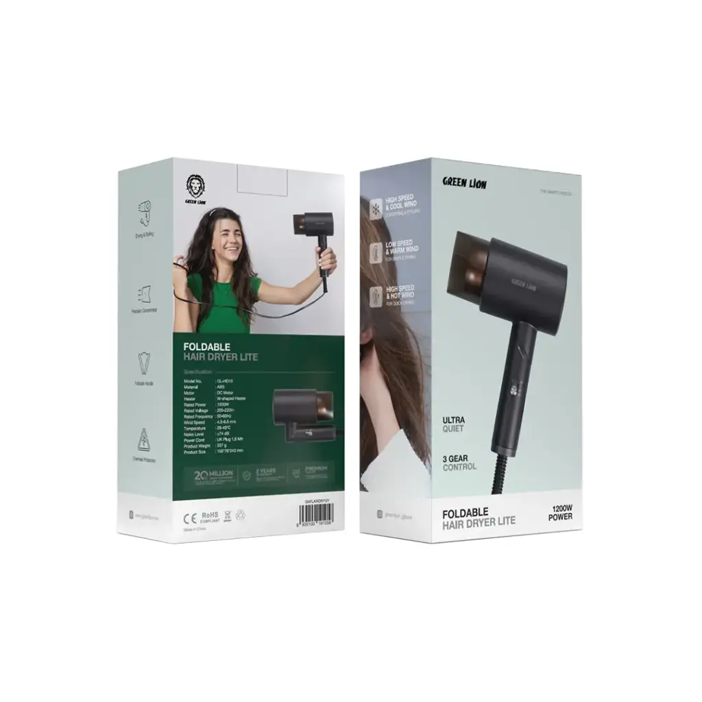 سشوار تاشو Green Lion Foldable Hair Dryer Lite - Image 2
