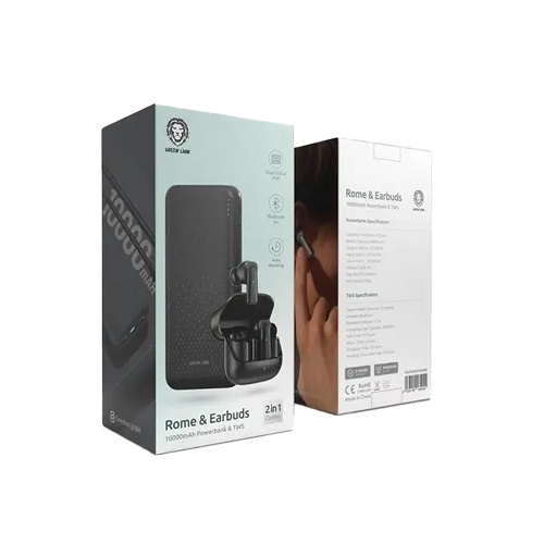 ایرپاد و پاوربانک Green Lion Rome & Earbuds - Image 2