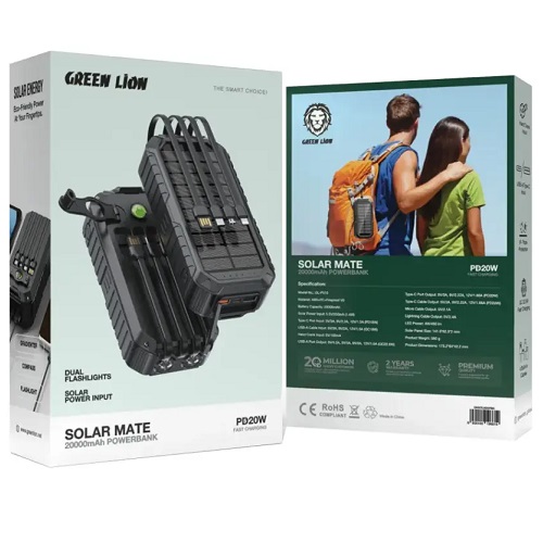 پاوربانک Green Lion SolarMate 20000mah - Image 2
