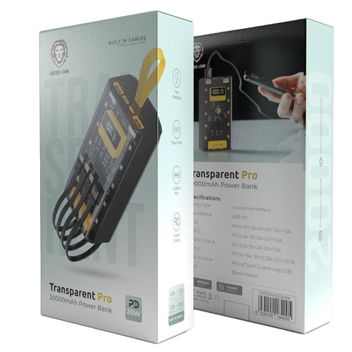 پاوربانک Green Lion transparent pro 20000mah - Image 2
