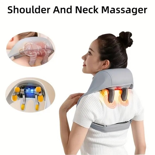 ماساژور گردن و شانه خرچنگی JBY820 دارای پنل حرارتی - Image 2