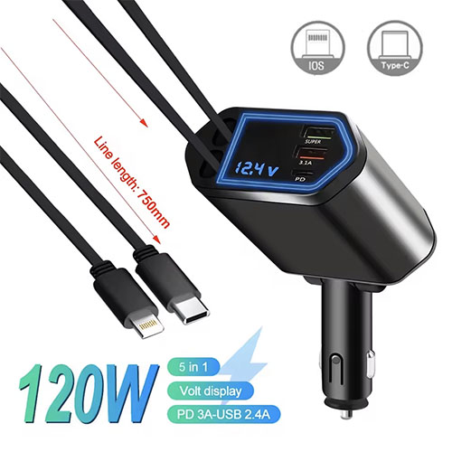 شارژر فندکی چند کاره سوپر فست شارژ K520