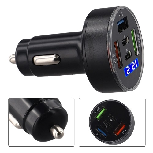 شارژر فندکی 5خروجی X19