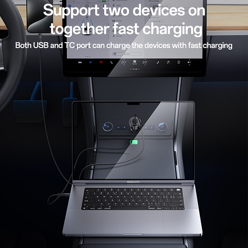 شارژر فندکی سوپر فست شارژ یسیدو YESIDO Y65 - Image 2