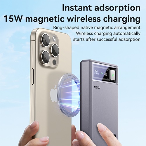 پاوربانک فست شارژ مگ سیف یسیدو YESIDO YP61 ظرفیت 10000mah - Image 3