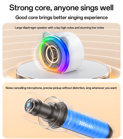 اسپیکر بلوتوثی قابل حمل یسیدو YESIDO YSW36 با میکروفون - Image 2