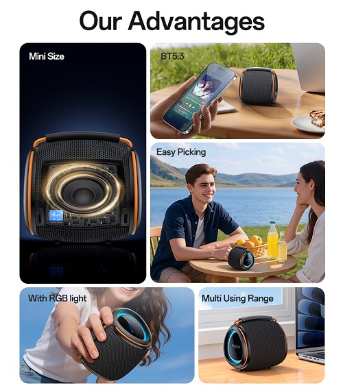 اسپیکر بلوتوثی قابل حمل یسیدو YESIDO YSW40 - Image 2