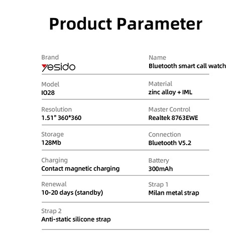 ساعت هوشمند یسیدو YESIDO IO28 - Image 3