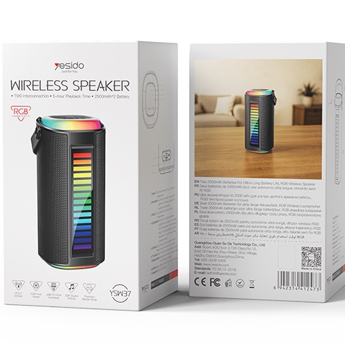 اسپیکر بلوتوثی قابل حمل یسیدو YESIDO YSW37 - Image 2